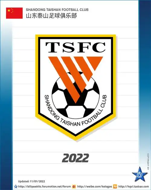 泰山新队徽有2处变动:俱乐部缩写变为"tsfc" 英文名称发生变化|泰山|