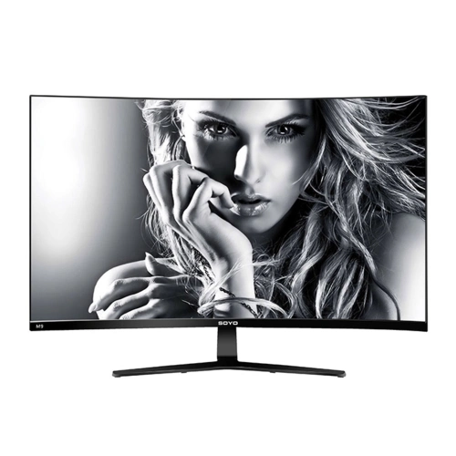 梅捷m9 32英寸曲面3000r曲率高清窄边框 壁挂电脑显示器