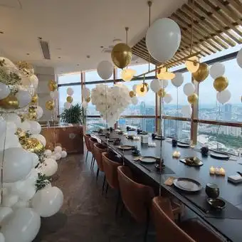 浪漫餐厅生日布置图片大全