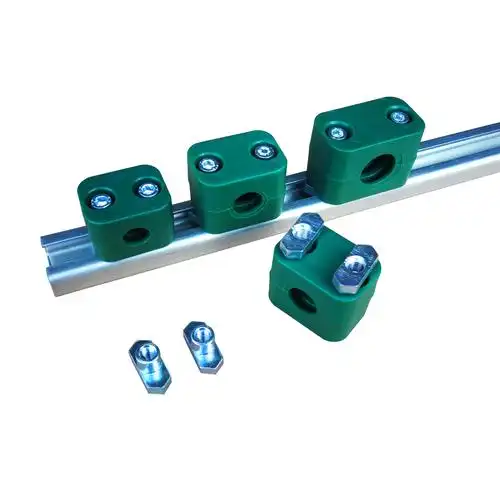 线管固定卡 轻型管夹导轨 管卡塑料管夹 船用液压气路管夹6-35