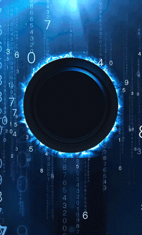 炫酷动态蓝色科技星空高端大气商务邀请函会议会展h5微场景制作易企秀