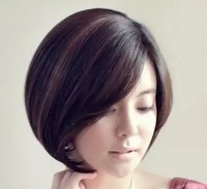 偏分波波头发型图片