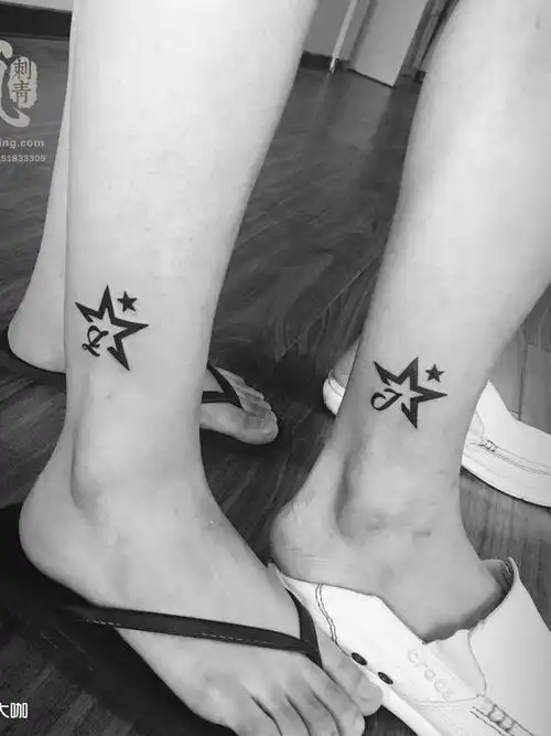 情侣纹身_纹身图案手稿图片_喜仔的纹身作品集