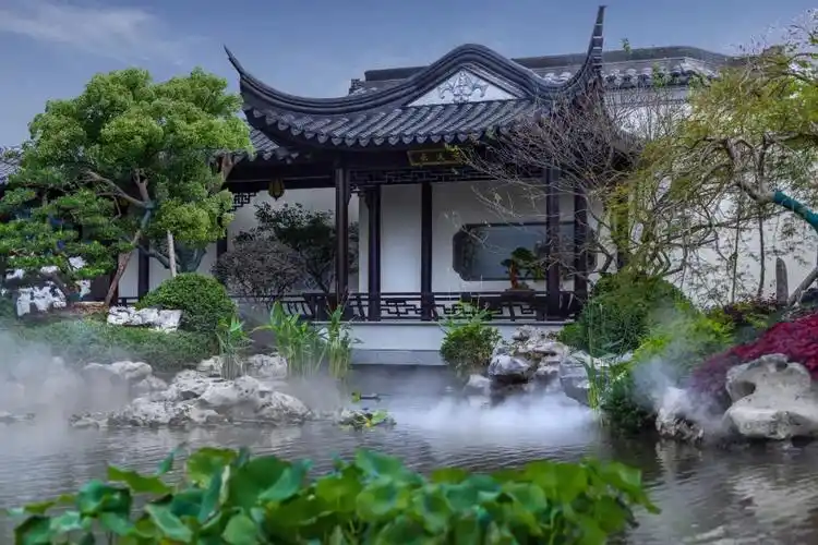 中式庭院古朴花园