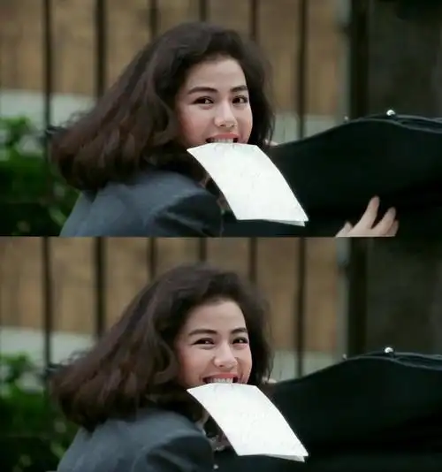 钟楚红真是风情万种,卷发水果唇港味十足,回眸一笑太动人