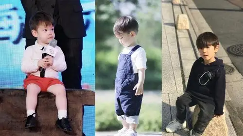 霍思燕儿子小时候撞脸胡一统,如今嗯哼长开了人气不输杜江!