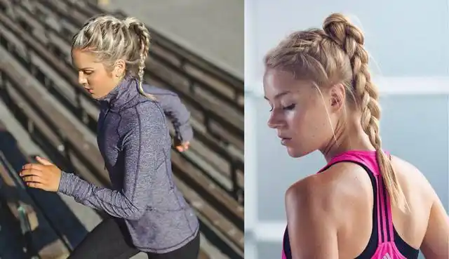 3个运动发型,适合3种不同运动的女生,长发女生要学起来了!