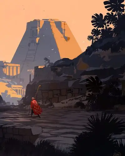 营造未来感一组科幻风概念插画作品