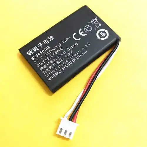 523450ab锂离子电池37v3800mah充电限制电压42v无线手机电池