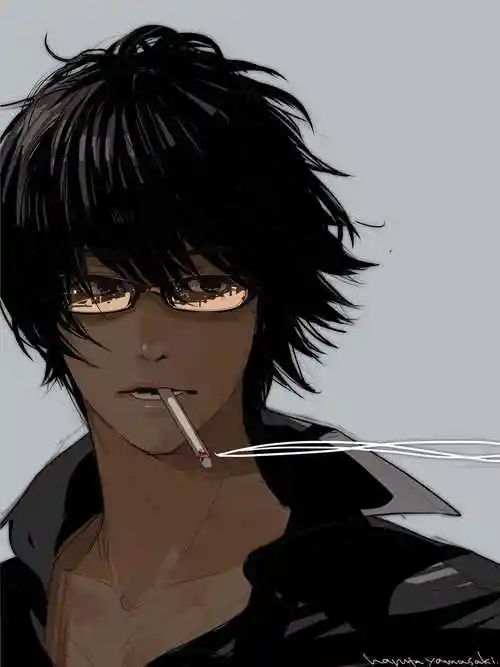 帅气的戴眼镜的美少年pixiv同人插画图片