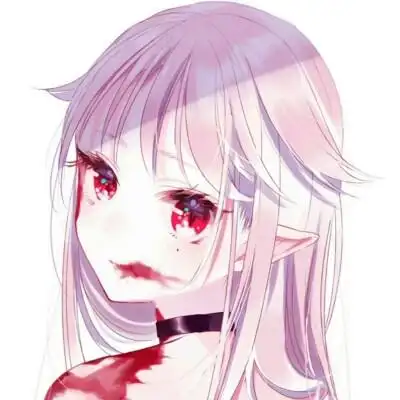 白发动漫女生卡通头像