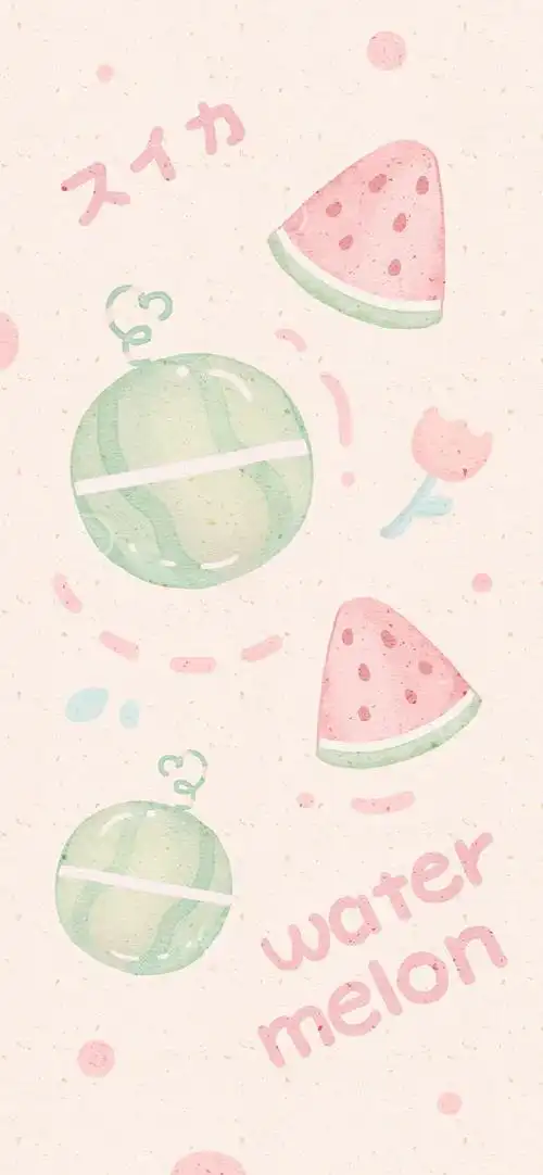 壁纸精选 小清新水果壁纸可爱 绘画 快乐