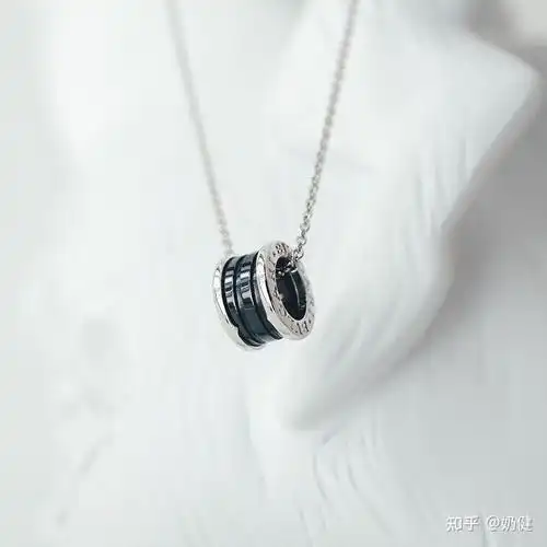 bvlgari宝格丽陶瓷黑项链