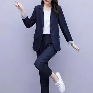 西服套装女2022春季新款韩版时尚气质职业装网红休闲女士西装外套图片
