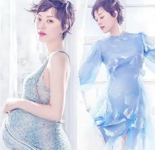 的辣妈了,当初大幂幂在怀小糯米的时候,怀孕七个月的时候都不显孕肚