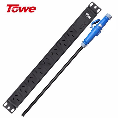 towe 同为pdu插排4000w/8000w大功率自接线pdu机柜插座 16a工业连接器