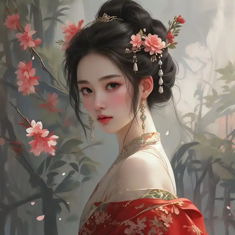 96古风高冷稀有女子头像96 探索古风之美,高冷稀有女子的头像来啦