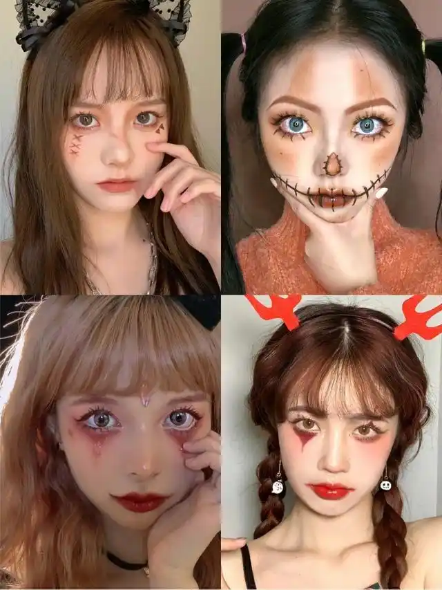 万圣节妆容合集!新手也能轻松模仿!