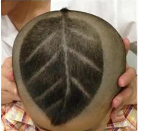 男童雕刻图案发型图片 绝对个性男童发型造型_儿童发型_西子美发网