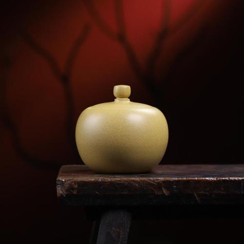 宜兴紫砂茶叶罐 杯王陈富才全手工作品茶罐 粉丝体验款