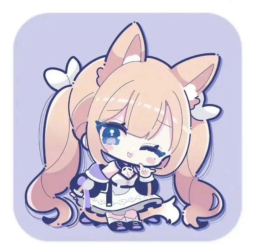 一组主题q版动漫可爱女生