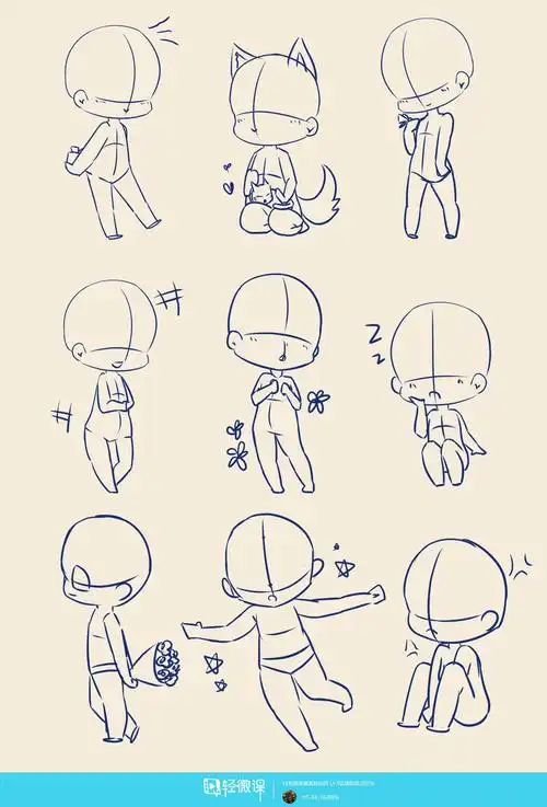 日系厚涂之q版头像的概括与比例