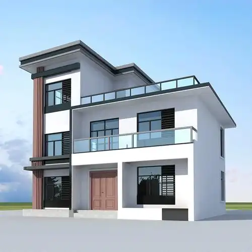 农村别墅设计图纸三层小洋房自建房网红现代风格乡村盖房全套1748