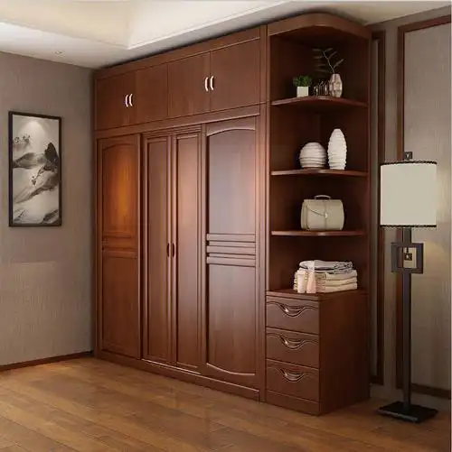 经典实木衣柜满足家人收纳需求