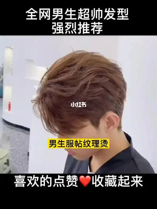 男生服帖纹理烫/完美解决头发直贴头皮烦恼_纹理烫_男士发型_发型