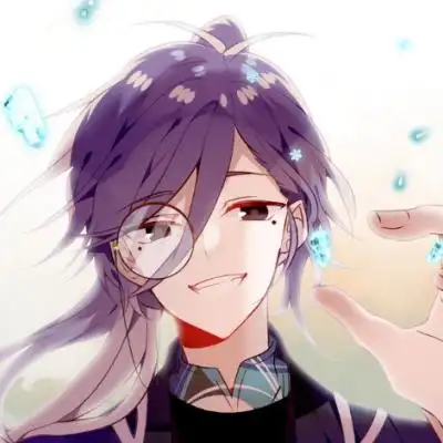 紫毛男~很撩的哟(女装大佬)_男生头像_我要个性网