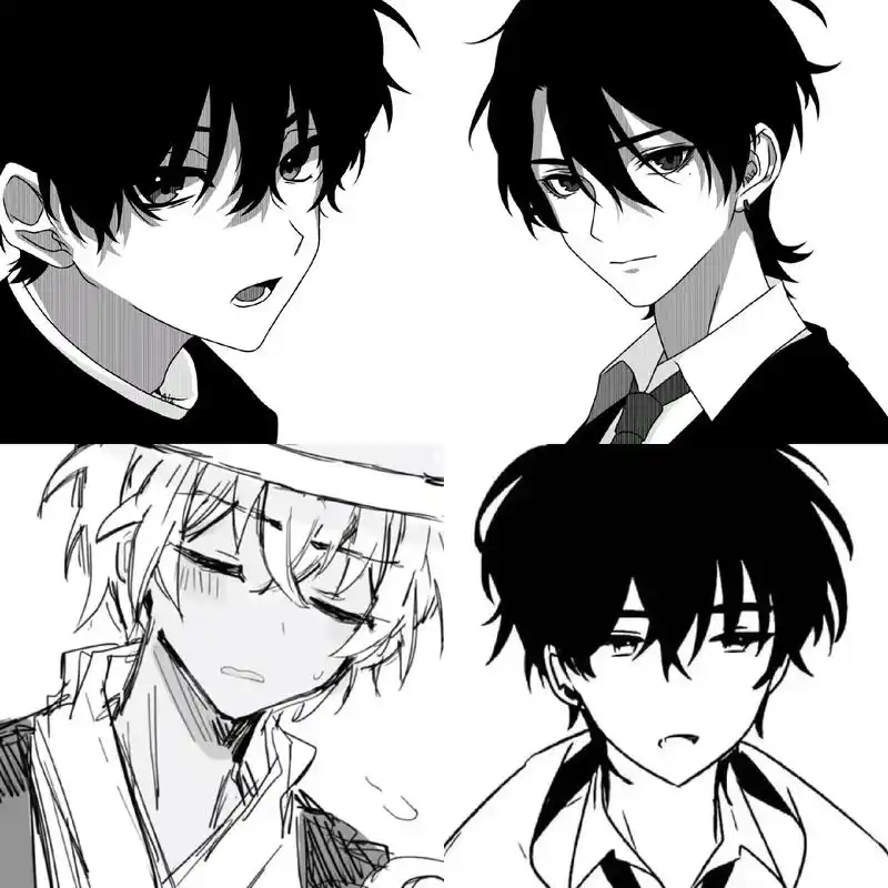 网络男神 #男头 #动漫男头 #黑白 #漫头 - 抖音