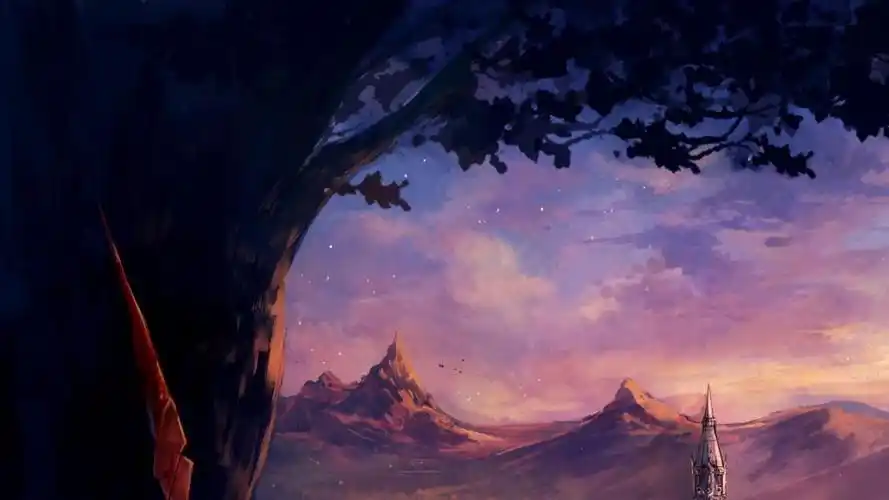 日系高清动漫风景手绘插画,高清壁纸,风景图片-回车桌面