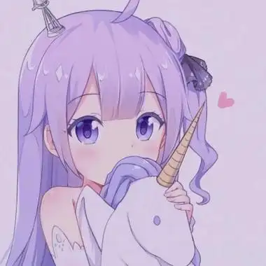 梦幻冰紫色动漫少女头像图片 动漫紫系少女可爱头像-动漫头像 - 壁纸