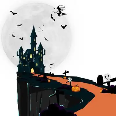 万圣节鬼屋恐怖小场景