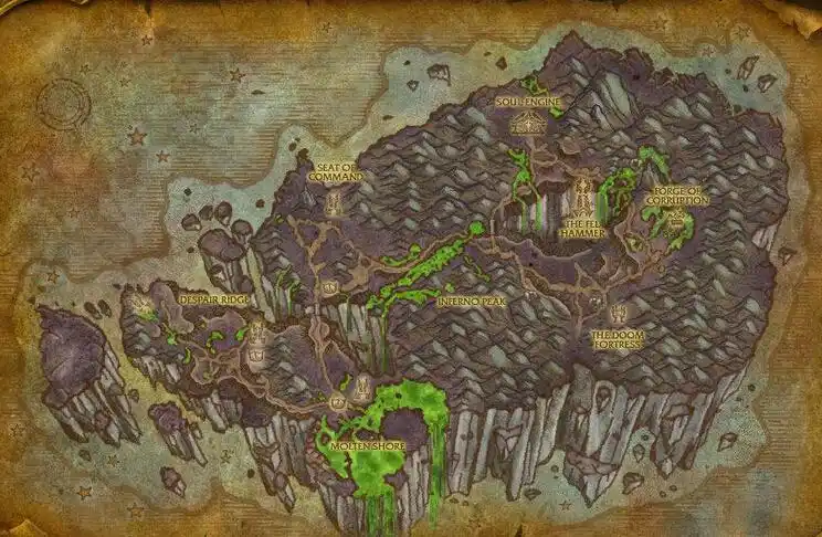 测试服更新:破碎群岛七大区域地图预览