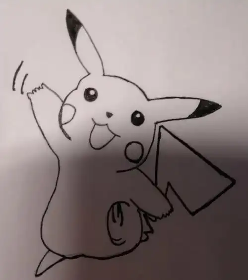 临摹皮卡丘