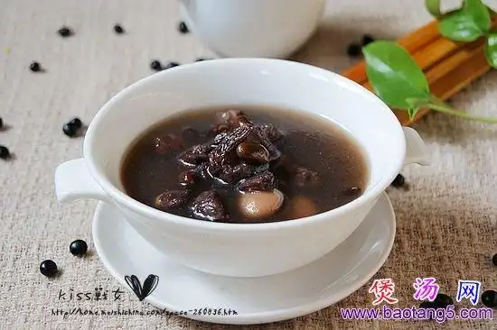 黑豆羊肉汤 乌发黑发,养颜养容_家常煲汤网