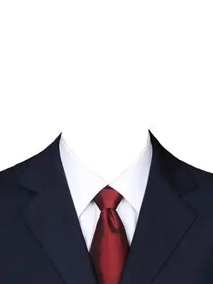 女士西装证件照模板png素材