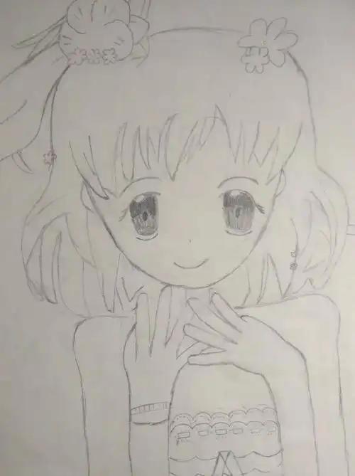 岐山县蔡家坡初级中学庆元旦七年级美术课堂作业网络微展