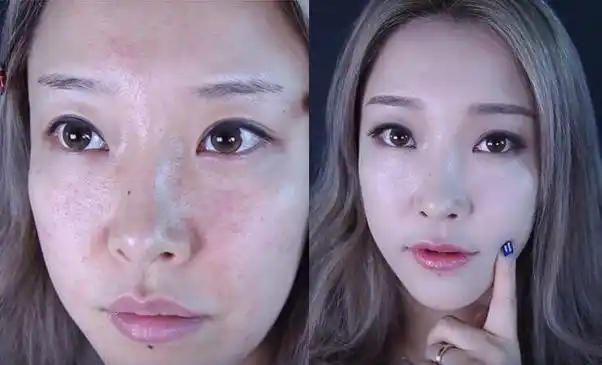 长期化妆与长期素颜的女生,皮肤有什么不同,对比结果一目了然!