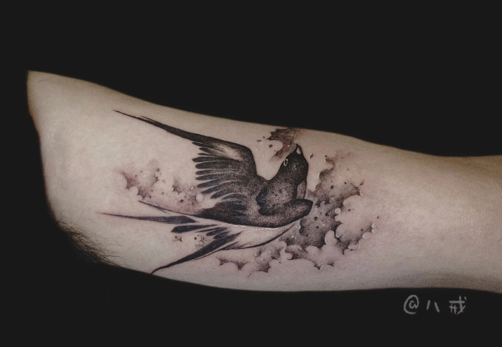 2021最新燕子纹身大全男女4