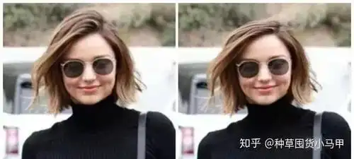 不挑颅顶的短方脸波波头