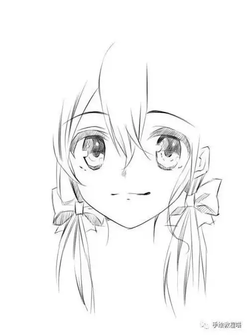 手绘教程羞涩的小清新女生漫画快来看看是怎么画的