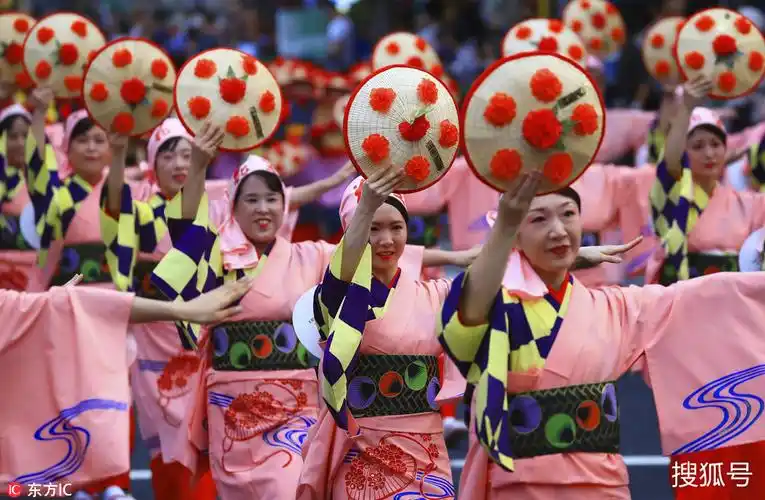 12 当地时间2018年8月5日,日本山形县,日本东北地区代表性的夏日祭祀