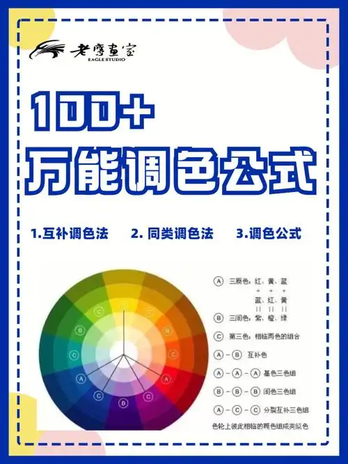 美术生一定要知道的万能色彩调色公式