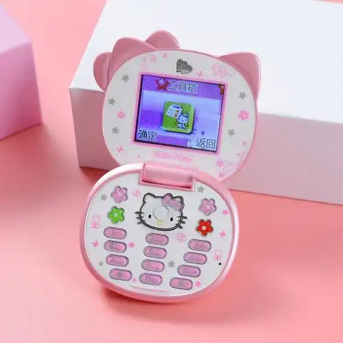 新款k688凯蒂猫翻盖手机卡通可爱学生儿童迷你手机外单热销小手机