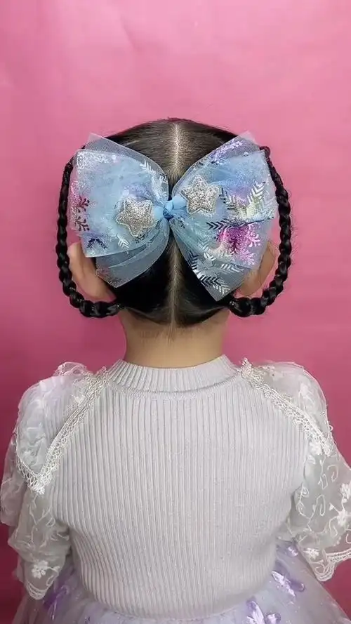 6-10岁宝贝公主风发型,可上学扎,可出游扎#儿童编发