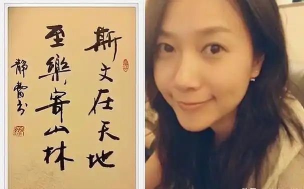 书法才女徐静蕾从小字写的就不错还是个有实力的导演