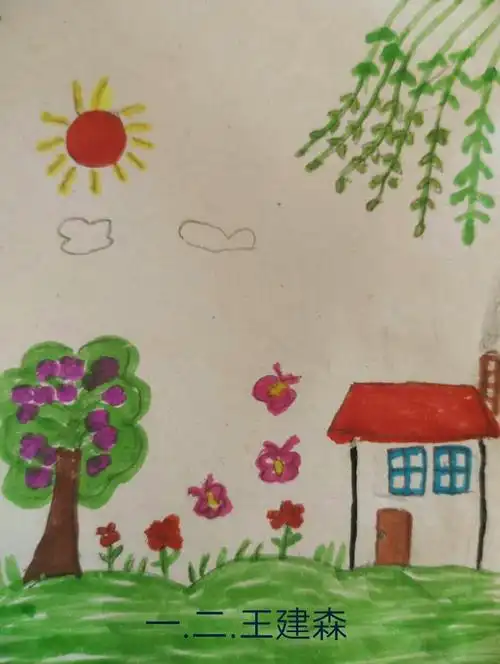 春天是充满希望和生机的季节,让我们一起来欣赏一下一二年级小朋友画