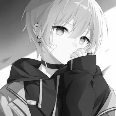 日系ins风漫画头像黑白男84张_男生动漫头像_头像屋